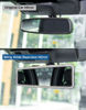 Picture of JoyTutus Bling Car Rear View Mirror, Universal 11.81 Inch Panoramic Rearview Mirror Accessories with Bling Rhinestones Crystal Diamonds Edge, Interior Clip-on Wide Angle Rear View Mirror -Bling
