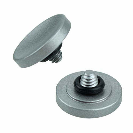 Picture of Foto&Tech Soft Shutter Release Button Compatible with Fuji X-T20 X-T10 X-T3 X-T2 X-PRO2 X-PRO1 X100F X100T X100S X30 X-E2S, Sony RX1RII RX10 IV III II, Lecia M10 M9, Nikon Df F3 (2 Pieces, Gray)