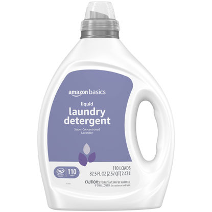 Picture of Amazon Basics Concentrated Liquid Laundry Detergent, Lavender, 110 Count, 82.5 Fl Oz (Previously Solimo)