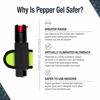 Picture of SABRE Runner Pepper Gel, Reflective Hand Strap For Easy Carry & Quick Access, Maximum Police Strength OC Spray, 35 Bursts, Secure & Easy to Use Safety, Optional Clip-On Alarm & LED Armband Combos