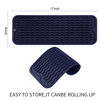 Picture of MicoYang Silicone Dish Drying Mat for Multiple Usage,Easy clean,Eco-friendly,Heat-resistant Silicone Mat for Kitchen Counter,Sink,Bar,Bottle,or Cup Navy Blue M 17 inches x 6 inches