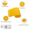 Picture of MicoYang Silicone Dish Drying Mat for Multiple Usage,Easy clean,Eco-friendly,Heat-resistant Silicone Mat for Kitchen Counter,Sink,Bar,Bottle,or Cup Yellow S 12 inches x 6 inches