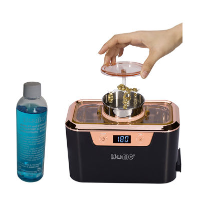 Picture of iSonic® Miniaturized Commercial Ultrasonic Cleaner DS310 with Cleaning Solution Concentrate CSGJ01, 110V