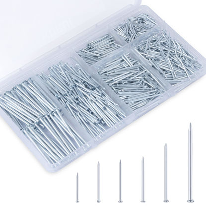  100pcs Finishing Nails Hand-Drive Hardware Carbon Steel Nail  25mm 1-inches : Industrial & Scientific