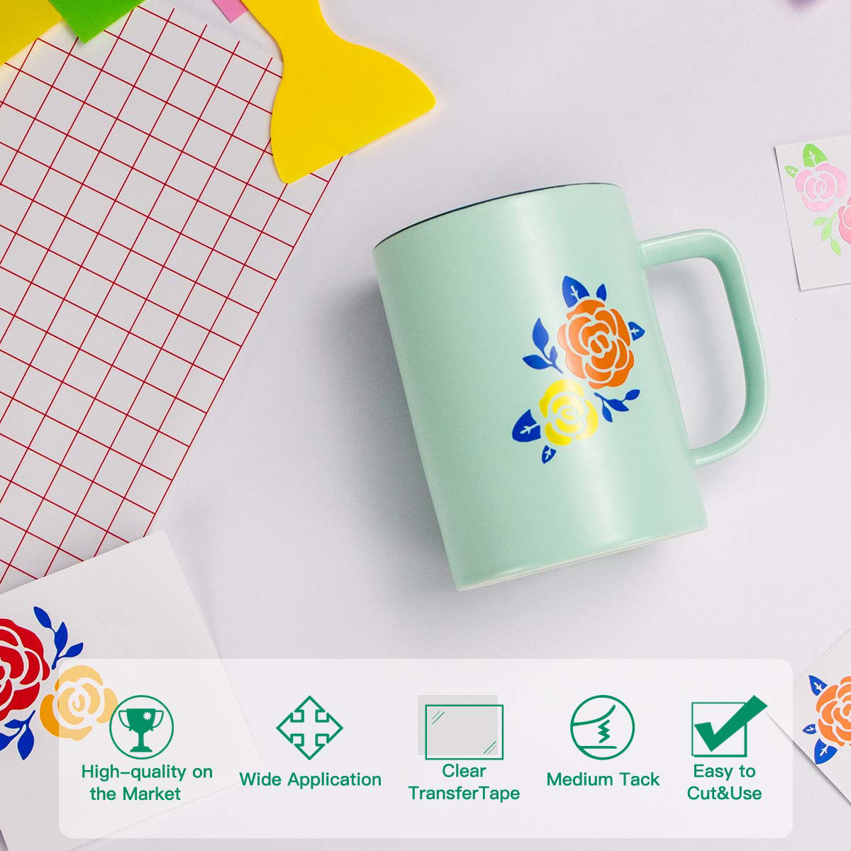 GetUSCart- Transfer Tape for Vinyl- 5.5