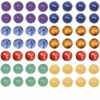 Picture of LPBeads 100PCS 8mm Natural Mixed Chakra Beads Round Loose Gemstone for Jewelry Making with Crystal Stretch Cord