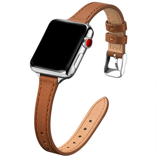 GetUSCart STIROLL Slim Leather Bands Compatible with Apple Watch