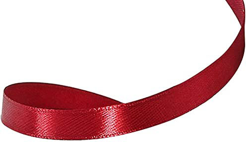 GetUSCart- Solid Color Burgundy Satin Ribbon, 3/8 Inches x 25 Yards ...