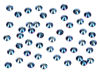 Picture of 2880PCS Art Nail Rhinestones non Hotfix Glue Fix Round Crystals Glass Flatback for DIY Jewelry Making with one Picking Pen (ss10 2880pcs, Mine Blue)