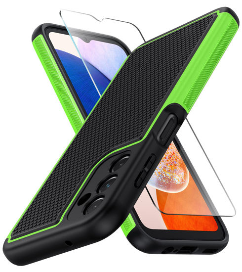 For Samsung Galaxy A14 5G Case Rugged Shockproof Phone Cover + Tempered  Glass
