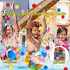 Picture of 90 Pcs Reusable Water Balls, Reusable Water Balloons for Outdoor Toys and Games, Water Toys for Kids and Adults Boys and Girls - Summer Toys Ball for Pool and Backyard Fun