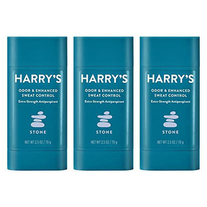 Picture of Harry's Extra - Strength Antiperspirant - Odor & Enhanced Sweat Control Antiperspirant for Men - Stone, Pack of 3