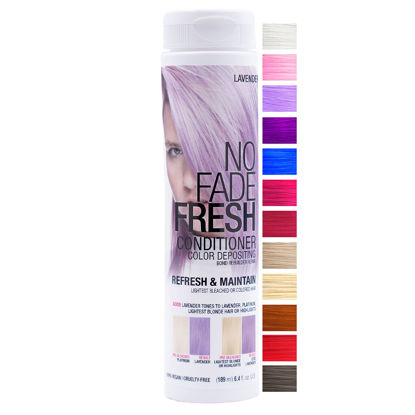 Picture of NO FADE FRESH Lavender Hair Color Depositing Conditioner with BondHeal Bond Rebuilder - Maintain & Refresh Pastel Purple Color, Deep Conditioner Hair Mask - Sulfate, Paraben & Ammonia Free 6.4 oz