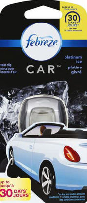 Picture of Febreze Platinum Ice Car Air Freshener Vent Clips - 1ct