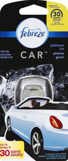 Picture of Febreze Platinum Ice Car Air Freshener Vent Clips - 1ct