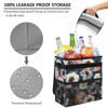 Picture of Vankor Cute Car Trash Bag Bin Hanging Waterproof Automotive Garbage Cans Leak Proof Vehicle Trash Can Painting Floral