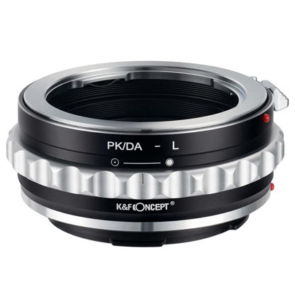 Picture of K&F Concept Lens Mount Adapter PK/DA-L Manual Focus Compatible with Pentax K(PK/DA) Lens to L Mount Camera Body
