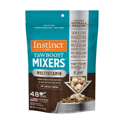 Picture of Instinct Raw Boost Mixers Freeze Dried Raw Dog Food Topper, Grain Free Dog Food Topper with Functional Ingredients 12.5 Ounce (Pack of 1)