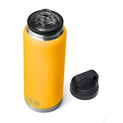 Picture of YETI Rambler 36 oz Bottle, Vacuum Insulated, Stainless Steel with Chug Cap, Alpine Yellow