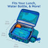 Picture of Bentgo® Kids Lunch Bag - Durable, Double Insulated, Water-Resistant Fabric, Interior & Exterior Zippered Pockets, Water Bottle Holder - Ideal for Children 3+ (Shark)