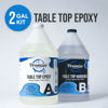 Picture of Promise Epoxy - Clear Table Top Epoxy Resin That Self Levels, This is a 2 Gallon High Gloss (1 Gallon Resin + 1 Gallon Hardener) Kit That’s UV Resistant - It’s DIYer with Minimal Bubbles
