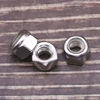 Picture of 1/2-13 Nylon Insert Hex Lock Nuts Stainless Locknuts, Hex Drive, Bright Finish, 304 Stainless Steel 18-8 SS, Coarse Thread, 20 of Pack