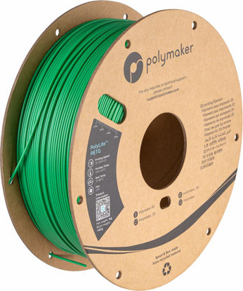 Picture of Polymaker PETG Filament 1.75mm, 1kg Strong PETG 3D Printer Filament Green - PolyLite PETG Green 3D Printing Filament 1.75mm, Dimensional Accuracy +/- 0.03mm, Print with Most 3D Printers