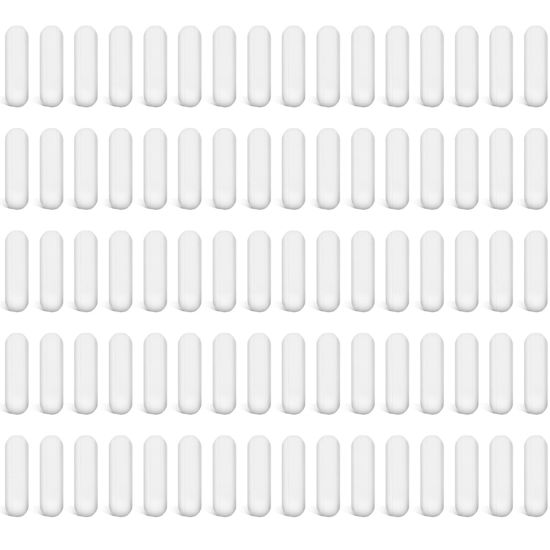 Picture of PTFE Magnetic Stirrer Mixer Stir Bar, White Color, Stir Rod Magnetic, Laboratory Bar, Stir Plate Bar, Stir Plate Magnet Stick (80 Pieces, 30 mm/ 1.18 Inch)