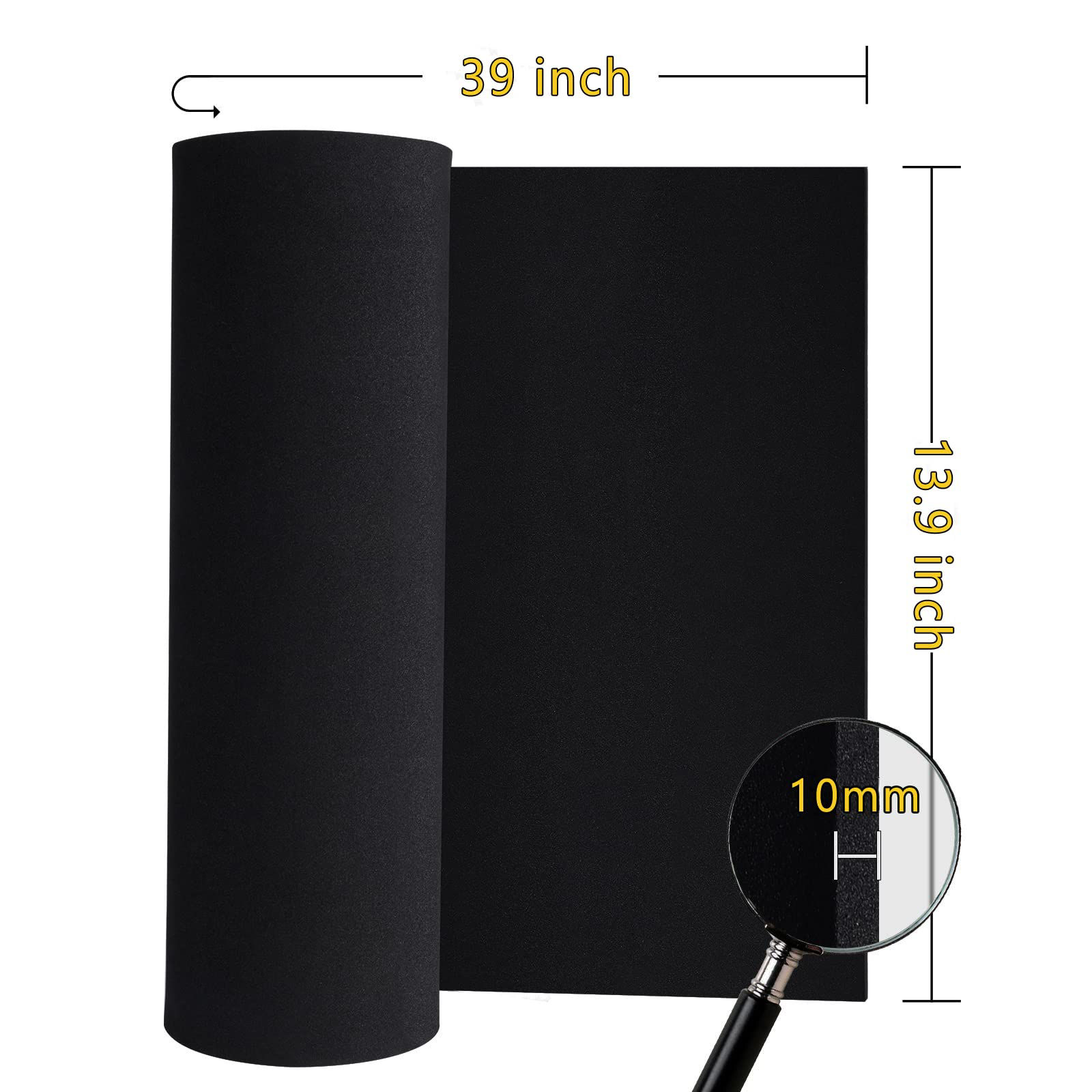 GetUSCart MEARCOOH Black Eva Foam Cosplay Sheets roll,Premium eva