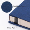 Picture of Vienrose Photo Album Self Adhesive 13x12.6 for 600 Photos Linen Scrapbook 120 Pages Navy
