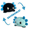 Picture of TeeTurtle - The Original Reversible Axolotl Plushie - Blue + Black - Cute Sensory Fidget Stuffed Animals That Show Your Mood 4 inch