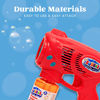 Picture of JOYIN 2 Bubble Guns with 2 Bubble Refill Solution (10 oz Total), Bubbles Maker, Blower, Machine Gun Blaster for Kids, Toddlers, Outdoors Activity, Party, Birthday Gift, Easter Bubble Toys (Blue+Red)