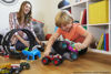 Picture of Hot Wheels Monster Trucks, Oversized Monster Truck Bone Shaker, 1:24 Scale Die-Cast Toy Truck with Giant Wheels and Cool Designs