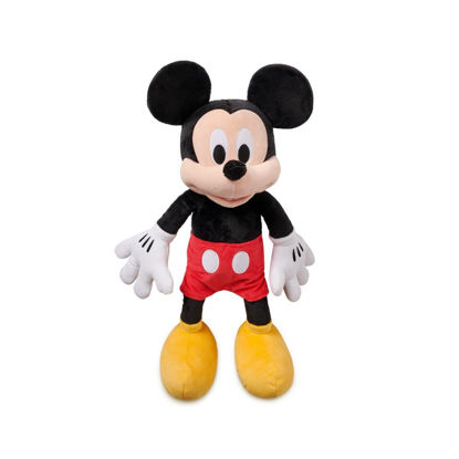 Picture of Disney Store Official Mickey Mouse Medium Soft Plush Toy, Medium 17 3/4 inches, Iconic Cuddly Character with Classic Embroidered Features, Suitable for All Ages