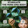 Picture of SHASHIBO Shape Shifting Box - Award-Winning, Patented Fidget Cube w/ 36 Rare Earth Magnets - Transforms Into Over 70 Shapes, Download Fun in Motion Toys Mobile App (Holographic - Solar)