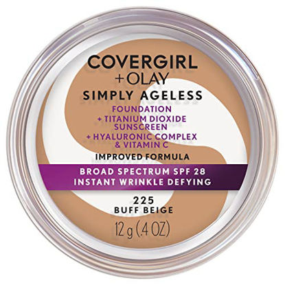 Picture of COVERGIRL & Olay Simply Ageless Instant Wrinkle-Defying Foundation, Buff Beige, 0.44 Fl Oz (Pack of 1)