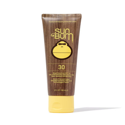 Picture of Sun Bum Original SPF 30 Sunscreen Lotion | Vegan and Hawaii 104 Reef Act Compliant (Octinoxate & Oxybenzone Free) Broad Spectrum Moisturizing UVA/UVB Sunscreen with Vitamin E | 3 oz