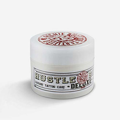 Picture of Hustle Butter Tattoo Aftercare 1 fl oz Travel Sized Tattoo Balm, For New & Older Tattoos - Safe While Healing - Vegan Tattoo Cream No-Petroleum