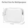Picture of PACKISM Clear Toiletry Bag, 3 Pack TSA Approved Toiletry Bag Quart Size Bag, Travel Makeup Cosmetic Bag for Women Men, Carry on Airport Airline Compliant Bag, White (for age 12 or above)