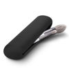 Picture of FERYES Travel Makeup Brush Holder, Magnetic Anti-fall Out Silicon Portable Cosmetic Face Brushes Holder, Soft and Sleek Makeup Tools Organizer for Travel-Black