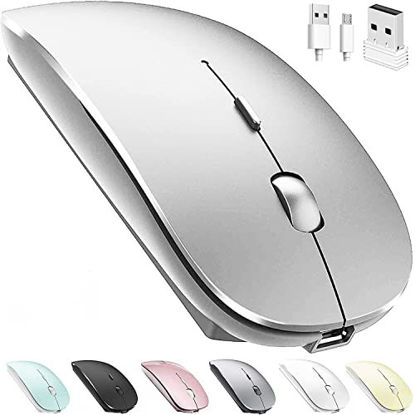 Picture of Rechargeable Bluetooth Wireless Mouse for Laptop iPad Pro iPad Air MacBook Pro MacBook Air MacBook Chromebook Win8/10