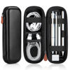 Picture of AGPTEK Case Holder for Apple Pencil, Slim PU Leather Carrying Case Pouch Cover Compatible with Apple Pen Accessories, USB Cable, Earphone,Samsung Stylus iPad Pro Pen/Pencil, Recording Pen, Black