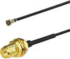Picture of Bingfu M.2 WiFi Antenna 2.4GHz 5GHz 5.8GHz 3dBi MIMO RP-SMA Male (2-Pack) + 2 x 12 inch Ngff Ipex4 to Rp-SMA Cable for M.2 NGFF Intel Wireless Network Card WiFi Adapter Laptop