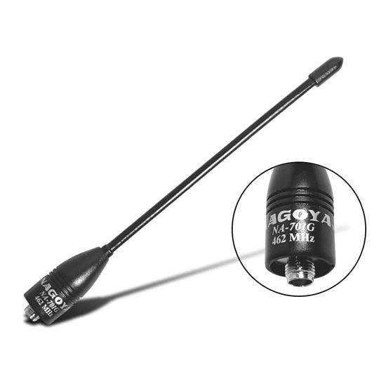 Authentic Genuine Nagoya Na 701C  Commercial Frequency Tuned 8 Inch Whip Vhf Uhf 155 455mhz Antenna Sma Female For Btech And