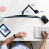 Picture of Single Monitor Arm, Desk Mount, Fully Adjustable Monitor Arm, Single Monitor Mount for 13-32 inch Screen, 100x100 Vesa Monitor Stand