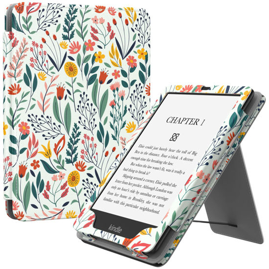 Étui Magnétique Pour Kindle Paperwhite 11e Génération – Similicuir, Multicolore – Protection Et Fonction Support Incluses