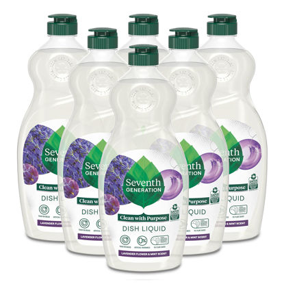 Picture of Seventh Generation Dish Soap Liquid, Lavender Flower & Mint, 19 oz, Pack of 6