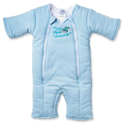 Picture of Baby Merlin's Magic Sleepsuit - 100% Cotton Baby Transition Swaddle - Baby Sleep Suit - Blue - 6-9 Months