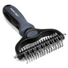 Picture of Maxpower Planet Pet Grooming Brush - Double Sided Shedding and Dematting Undercoat Rake Comb for Dogs and Cats,Extra Wide, Gray, Dog Grooming Brush, Dog Shedding Brush