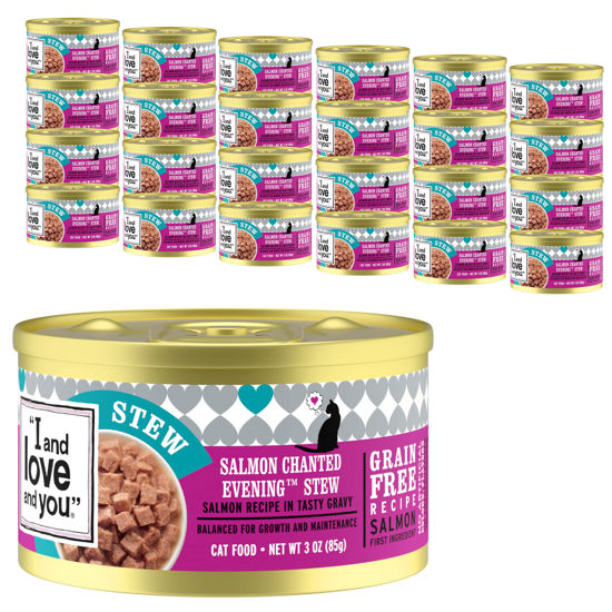 Picture of "I and love and you" Naked Essentials Canned Wet Cat Food - Grain Free, Salmon Recipe, 3-Ounce, Pack of 24 Cans